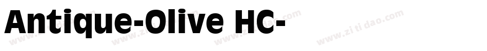 Antique-Olive HC字体转换